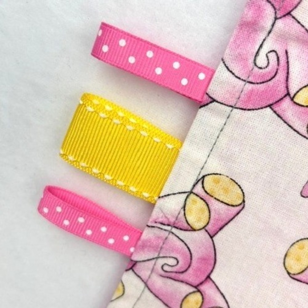 Homemade Sensory Crinkle Tag Loveys Set of 3 100% Cotton - Limited Supply - Picture 10 of 10